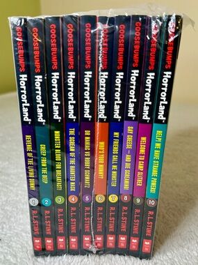 Goosebumps HorrorLand Books 1–10 Set — still in the original plastic!